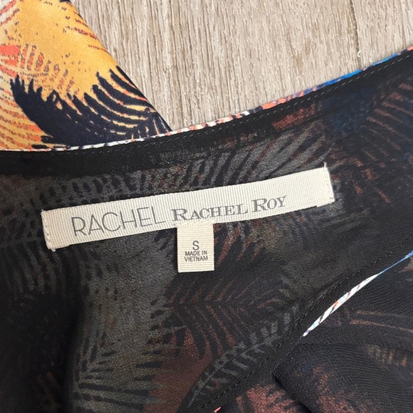 RACHEL Rachel Roy Multicolor Palm Print Tank Top - Picture 3 of 3